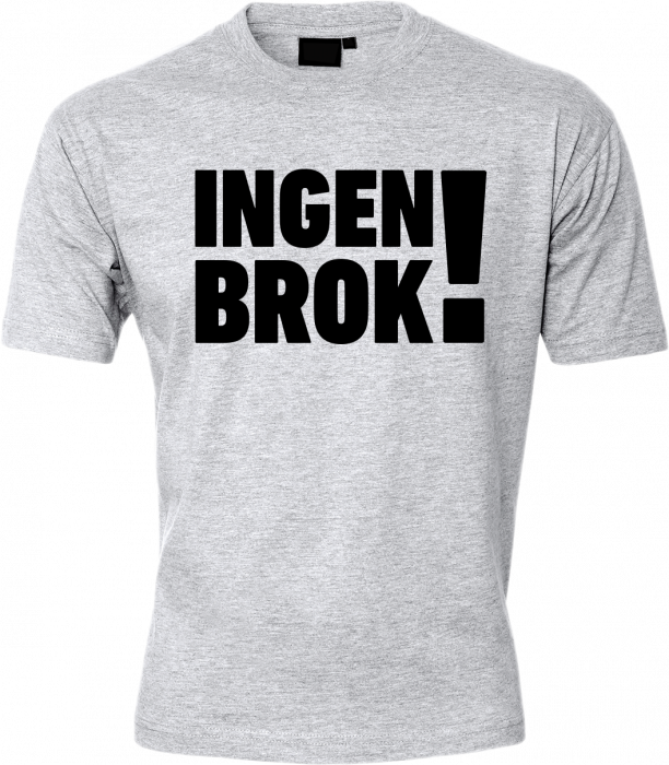 ID - Ingen Brok T-Shirt - Snow Melange & sort